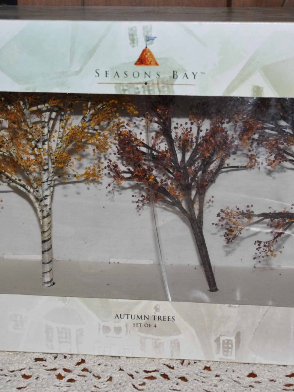 Dept 56 Autumn Trees (Set of Four) Dickens Village Accessories Seasons Bay Colle